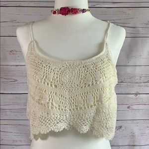 NWOT BILLABONG boho crop tank top - medium